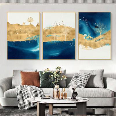 China Customized Wholesale Modern Resin Painting Decorate Hotel Project Frame Porcelain Painting UV Printing On Acrylic Paint for sale