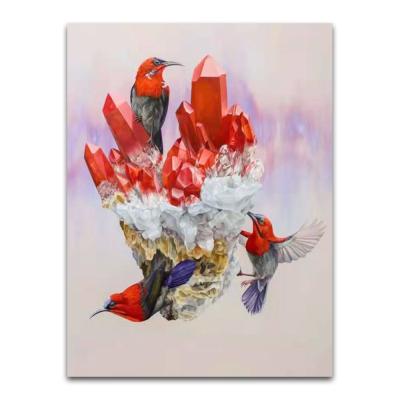 China Wholesale 5D Diamond Painting Parrot Bird Mosaic Modern Rhinestone Embroidery Home Decoration for sale