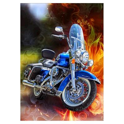 China Eco-Friendly DIY Diamond Painting Motorcycle Car Diamond Embroidery Mosaic Landscape Home Decoration for sale