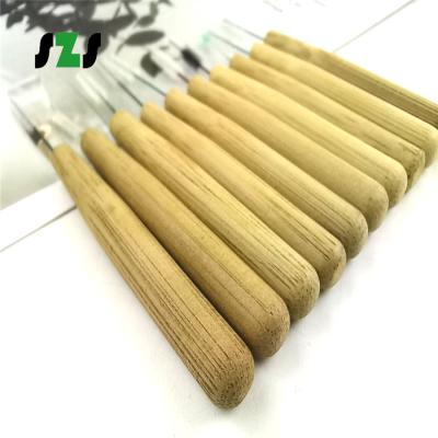 China Logo Care Supply Soft Pick Bamboo Disposable Dental Oral Oral Care Customized Eco-friendly Customized Interdental Brush for sale