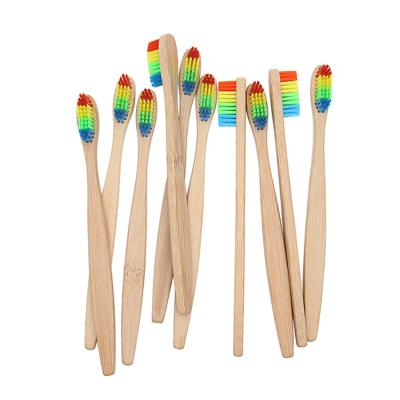 China Disposable Eco-Friendly Custom Wooden Charcoal Soft Tip Bristle Toothbrush Colors Logo Colors Logo Oral Care Toothbrush for sale