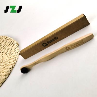 China Home Use Natural Bamboo Adult Toothbrush Daily Use Tongue Cleaner Toothbrush for sale