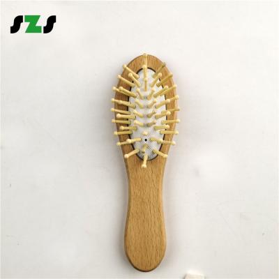 China Natural High Quality Wooden Hair Brush Massage Cushion Wood Eco-friendly Hair Brush for sale