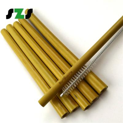 China Viable Natural Reusable Bamboo Straw for sale