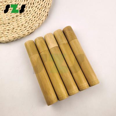 China Eco Home Organic Bamboo Toothbrush Travel Case Holder Set Tube for sale