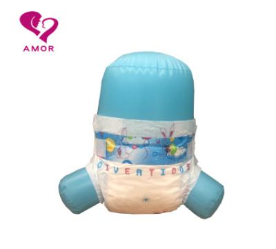 China Brand Name Divertidos, High Absorbency Baby Diaper Printed Super Dry Thick Cute Soft Diaper Quality Guarantee for sale