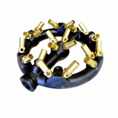 China Durable Cast Iron & Brass Jet Stove Cast Iron Nozzle Tip Natural Gas Wok Burner 200,000 Btu 20 for sale