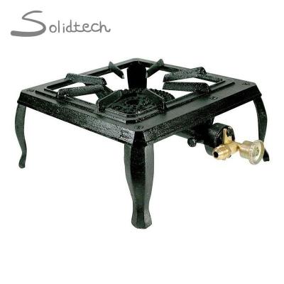 China Durable Portable Outdoor LPG Cooker Propane Picnic Camping Single Cast Iron Burner for sale