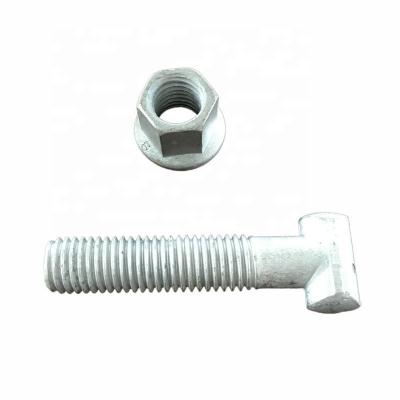 China EN74 HDG Hotel Clamp M14 Scaffolding T-bolts And Coupler Nuts for sale