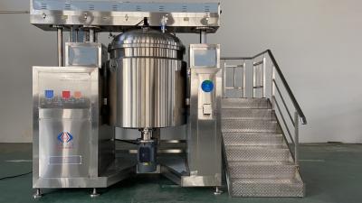 中国 Viscous Liquid 1000L Vacuum Mixer Machine Vacuum Homogenizer Emulsifying Mixer 販売のため