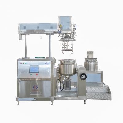 China 100L High Quality Chemical Lab Using Small Scale Vacuum Mixer Machine Emulsifying Mixer For Cosmetic Cream à venda