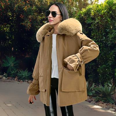 China Anti-wrinkle Women Winter Plus Size Anorak Fleece Liner Hoodie Zipper Up Jacket Coat for sale