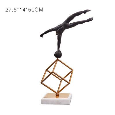 China Character Minimalist Handmade Models Decorations Creative Resin Opens Home Decorations for sale