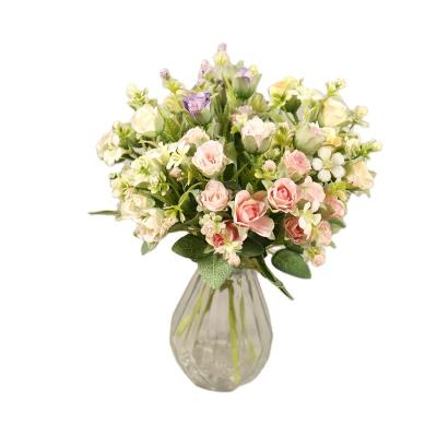 China China Factory Wholesale Price Artificial Flower Head Decoration Silk Hot Sale Hanging Artificial Flower for sale