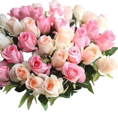 China China Silk Hot Sale Fabric Flowers Cheap Wedding Decoration Hanging Artificial Roses for sale