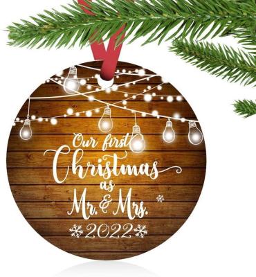 China Christamas Home Decoration 2022 New Christmas Wooden Outdoor Decoration Christmas Tree Ornaments for sale