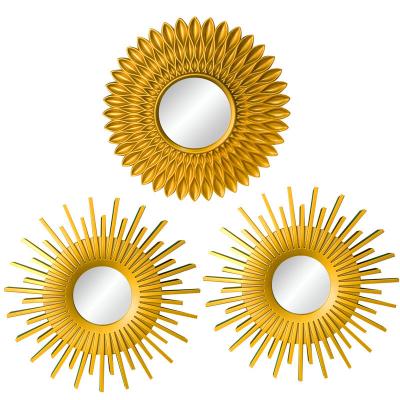 China Hot Selling Minimalist Stain Gold And Silver Creative Home Decoration Mirror for sale