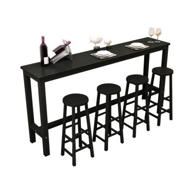 China Wholesale Modern Commercial Metal Cocktail Rectangle Retro Furniture Dining Bar High Top Table Set for sale