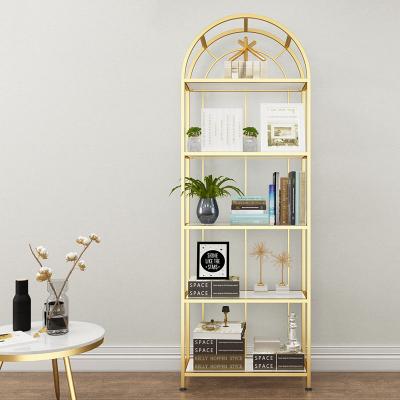 China Other Nordic Study Storage Rack Floor Rack Iron Living Room Birdcage Shape Multilayer Multi-Layer Shelf for sale