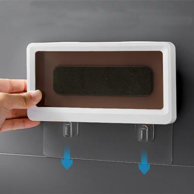 China ABS+PET Factory Price Phone Holder Pocket Waterproof Shower Stick For Walling Anti Fog Smartphone Shower Phone Holder for sale