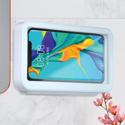 China 2021 New Fogproof Touch Screen Shower Phone Mount Wall Mount Shower Waterproof Phone Case for sale