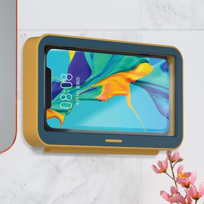 China Shower Case Wall Mount Waterproof Fogproof Touch Screen Mobile Phone Holder for sale