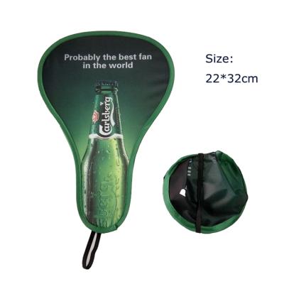 China Children Playing 190T Polyester High Quality Nylon Fabric Mini Hand Fan for sale