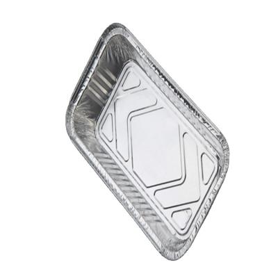 China food rectangle aluminum foil coated container for food foil mold for sale