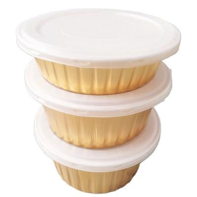 China High Quality Disposable Food Pan Round Colorful Aluminum Foil Baking Cup Container for sale