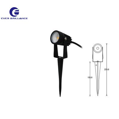 China Black IP67 Aluminum Cover 3W COB Led Spike Garden Light for sale