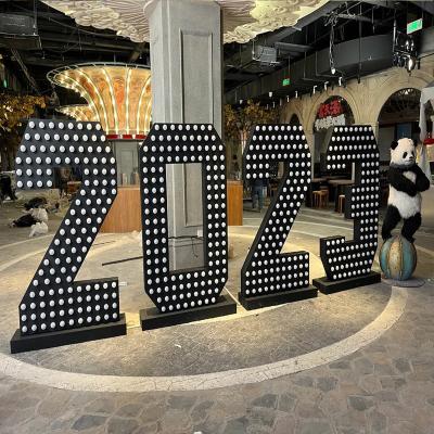 China Buildings Ahrj  7-10 Days Customized Giant Light Bulb Proposal Prop Caption Led Bright Letter Love Glow Sign Numeric Symbol Glow Sign for sale