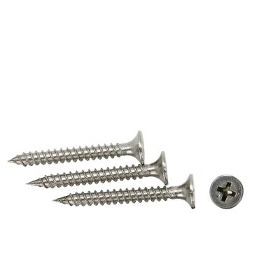 China Chinese factory flat customize stainless steel csk 304 201 3.5 4.2 flat head drywall screw for sale