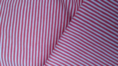 China Thin Spandex / Cotton Printed Knit Fabric 180 - 230gsm , Striped Jersey Knit Fabric for sale