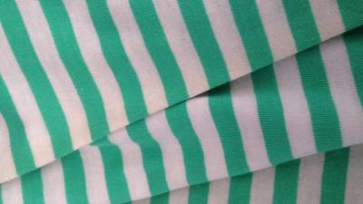 China Double Striped Jersey Knit Fabric For Tracksuit / Hoodie With Embossed Logo for sale