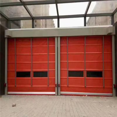 China Folding Screen professional Safety Folding up Stack Fabric Stacking Fast Rapid Roller Shutter Door for sale