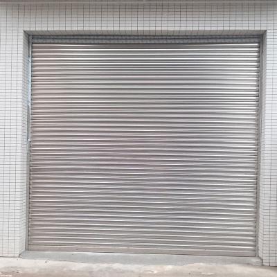 China Windproof Stainless Steel Insulated Remote Control Metal Security Rolling Shutter Door for sale