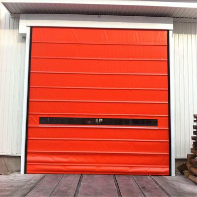 China Waterproof Stacking Rolling up Industry Door High Speed PVC Fast Roller Shutter  Door for sale