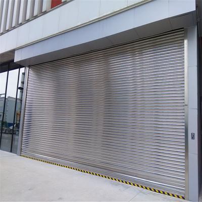 China Waterproof Stainless Steel Insulated Remote Control Metal Good quality strong wind and rust resistant Security Rolling Shutter Door for sale