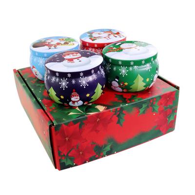 China Hot Sales Birthdays Wholesale Luxury Gift Set Metal Aroma Tins Jar Candle Na Tural Soy Wax Scented Candles for sale