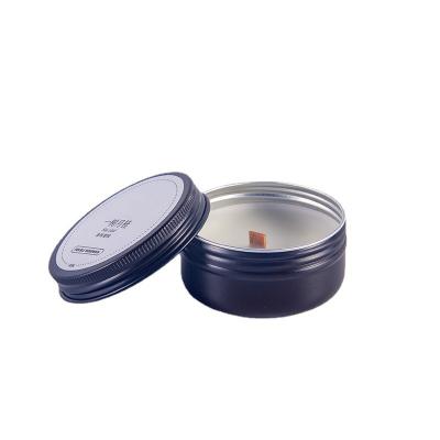 China Best Wholesale Luxury Birthdays Gift Set Metal Aroma Cans Jar Candle Na Tural Soy Wax Scented Candles for sale