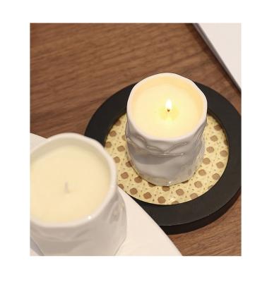 China Custom Ceramic Cups Birthdays Scented Candle Soy Wax With Hand Gifts Living Room Bedroom Perfume Gift Box Wholesale for sale