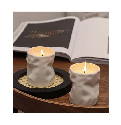 China Birthdays Custom Ceramic Jars Scented Candles Soy Wax Living Room Bedroom Fragrance Gift Box Lasting Fragrance for sale