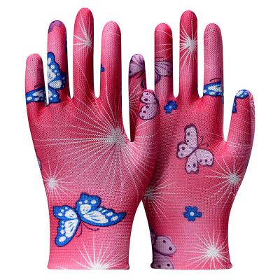 China High Elasticity/Breathable/Comfortable/Flexible Hot Selling 13 Cutting Work Needle Open High Elastic Nylon Gloves PU Coating Resistant Gloves for sale