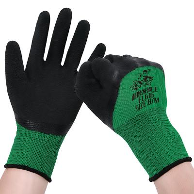 China High Elasticity Slip Nitrile/Spandex Industrial Nylon Wholesale Breathable/Comfortable/Flexible Anti Foam Coated Work Gloves for sale