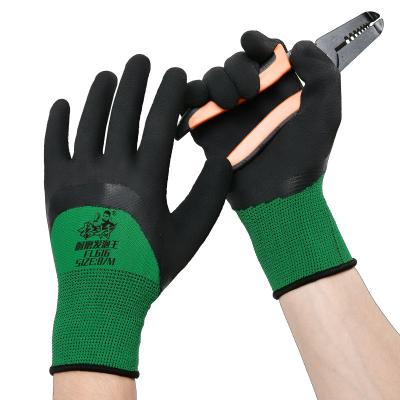 China High Elasticity/Economical Breathable/Comfortable/Flexible Latex Foam Designed Comfortable Safety Work Heavy Duty Warm Gloves For Construction for sale