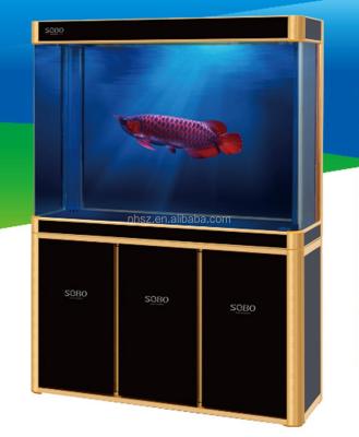 China Viable Fish Tank Fashionable Fish Tank Aquarium Glass Tank With LED Lighting For Ornamental Fish for sale