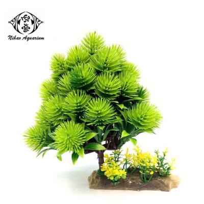 China Sustainable Simulation Green Tropical Plants Outdoor And Indoor Decor Artificial Aquarium Plant for sale