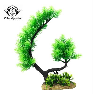 China Viable Artificial Decorative Aquatic Plants Garden Grass Fish Tank Aquarium Decorations for sale