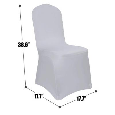 China Cheapest Price Single Chair Cover White Chair Cover White Wedding Chair Cover for sale