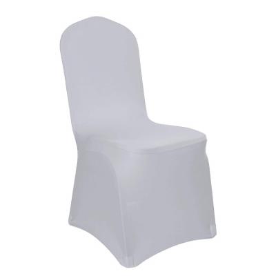 China Cheapest Price Single Chair Cover White Chair Cover White Wedding Chair Cover for sale